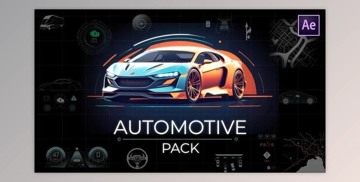 Download Automotive Pack (Videohive 53689200) - AE Project