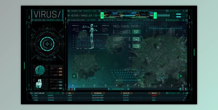 Download HUD Medical Virus 2 (Videohive 53665464) - AE Project