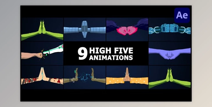 Download High Five Animations for After Effects (Videohive 53685510) - AE Project
