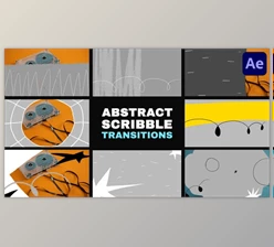Download Abstract Scribble Transitions for After Effects (Videohive 53684778) - AE Project