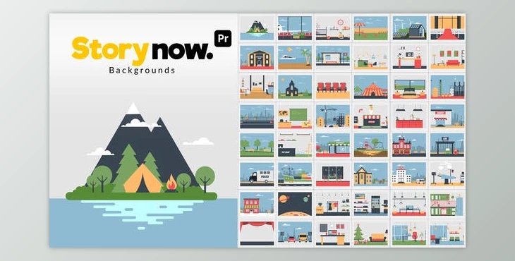 Download Story Now | Backgrounds for Premiere Pro (Videohive 53500028)