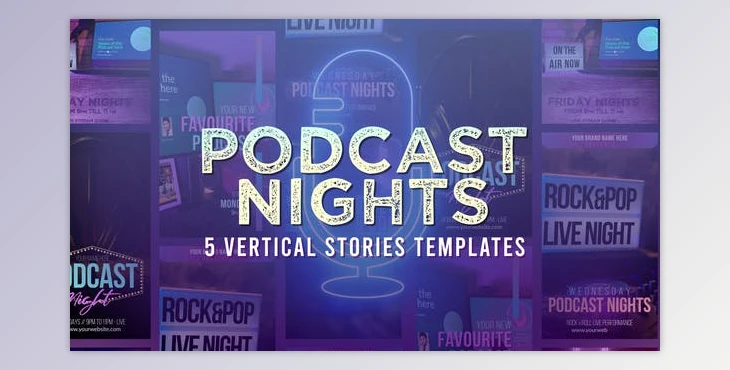 Download Podcast Nights Stories (Videohive 53688976) - AE Project