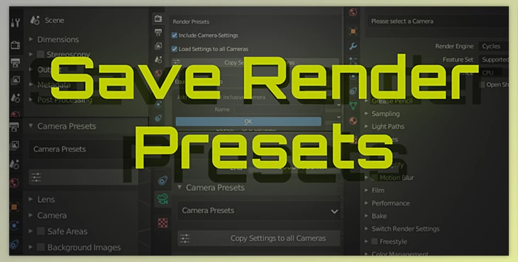 Download Blender Market - Save Render Presets v1.4.7