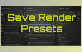 Download <span class='badge badge-warning'>Blender</span> <span class='badge badge-warning'>Market</span> - Save Render Presets v1.4.7