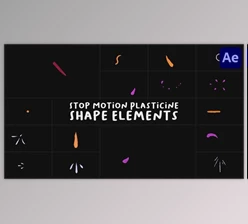 Download Stop Motion Plasticine Shape Elements for After Effects (Videohive 53578136) - AE Project