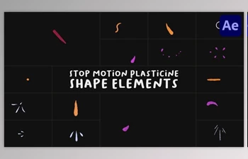 Download Stop <span class='badge badge-warning'>Motion</span> Plasticine Shape Elements for After Effects (Videohive 53578136) - AE Project