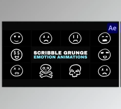 Download Minimal Scribble Grunge Emotion Animations | After Effects (Videohive 53579327) - AE Project