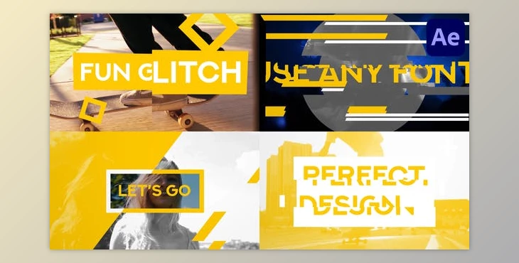 Download Fun Glitch for After Effects (Videohive 53578630) - AE Project