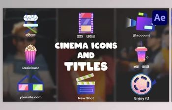 Download Cinema Icons And <span class='badge badge-warning'>Titles</span> for After Effects (<span class='badge badge-warning'>Videohive</span> 53782919) - AE Project