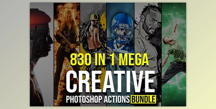 Download 830 Creative Photoshop Action BUNDLE CreativeMarket - 5132672