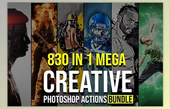 Download 830 Creative <span class='badge badge-warning'>Photoshop</span> Action BUNDLE CreativeMarket - 5132672