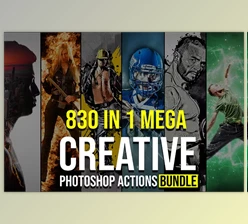 Download 830 Creative Photoshop Action BUNDLE CreativeMarket - 5132672