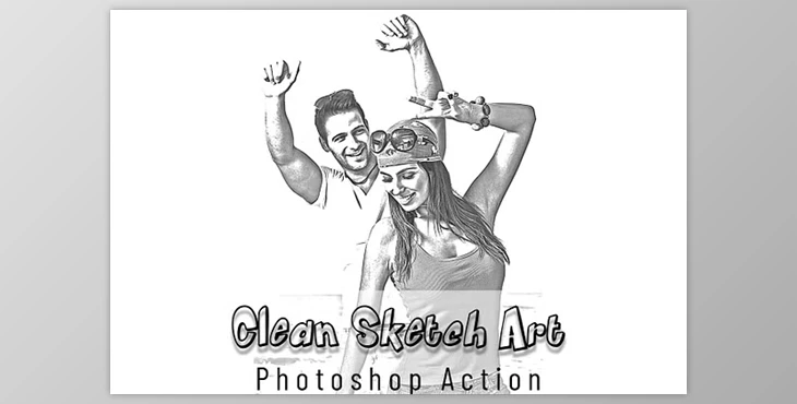 Download Clean Sketch Art Photoshop Action Creative Market - 7332640