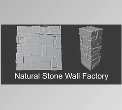 Download Blender Market - Natural Stone Wall Factory v1.1