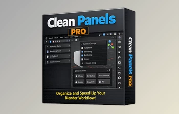 Blender - Download <span class='badge badge-warning'>Clean</span> Panels Pro v7.0.18