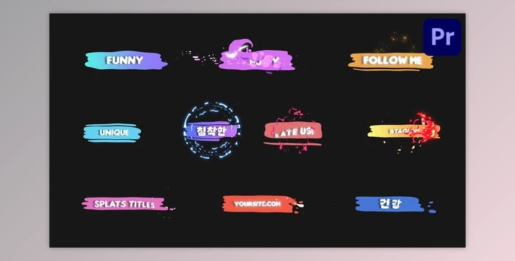 Download Cartoon Liquid Plate Titles for Premiere Pro (Videohive 53645338)