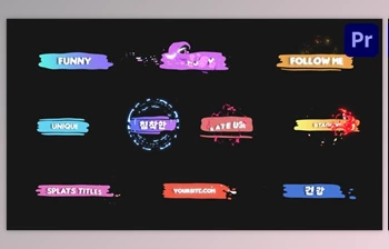 Download Cartoon Liquid Plate Titles for Premiere <span class='badge badge-warning'>Pro</span> (Videohive 53645338)