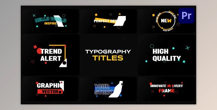 Download Stylish Plate Titles for Premiere Pro (Videohive 53644794)