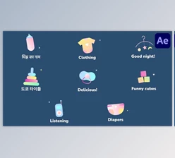 Download Baby Icons And Titles for After Effects (Videohive 53709033) - AE Project