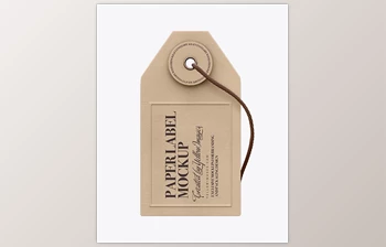 Download Paper Label With String Mockup - Front <span class='badge badge-warning'>View</span> 15589