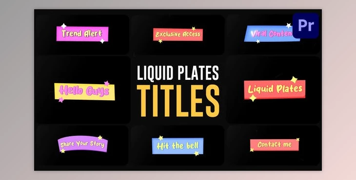 Download Liquid Plates Titles for Premiere Pro (Videohive 53653031)