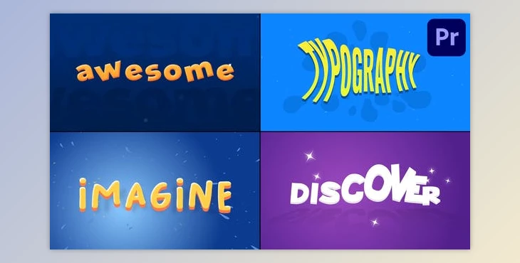 Download Cartoon Text Animations for Premiere Pro (Videohive 53688175)
