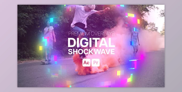Download Premium Overlays Digital Shockwave (Videohive 53713643)
