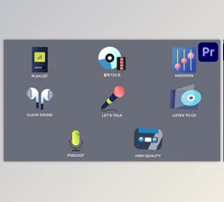 Download Music And Podcast Icons And Titles for Premiere Pro (Videohive 53688664)