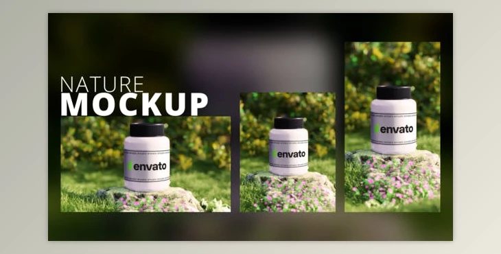 Download 3D Nature Product Mockup plus Vertical (Videohive 53923001) - AE Project
