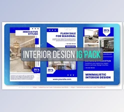 Download Interior Design Instagram 10 PACK (Videohive 53974121) - AE Project