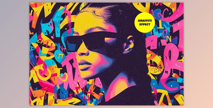 Download Graffiti Collage Photo Effect - 280537311