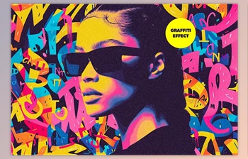 Download Graffiti Collage Photo <span class='badge badge-warning'>Effect</span> - 280537311