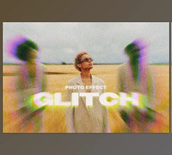 Download Retro Screen Glitch Photo Effect - 281681481