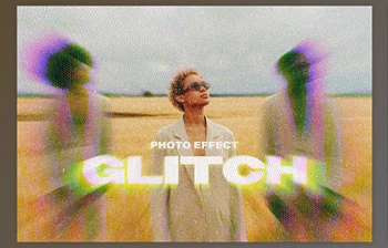 Download <span class='badge badge-warning'>Retro</span> Screen Glitch Photo Effect - 281681481