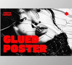 Download Glued Paper Photo Effect - 281831020