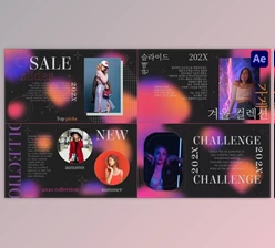 Download Neon Gradient Sale Slides for After Effects (Videohive 54012345) - AE Project