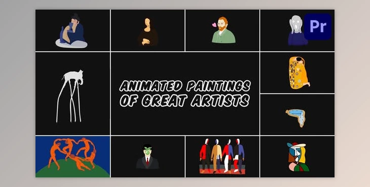Download Animated Paintings of Great Artists for Premiere Pro (Videohive 53901398)