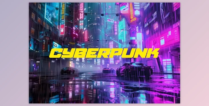 Download Fluorescent Cyberpunk Photo Effect - 129915843