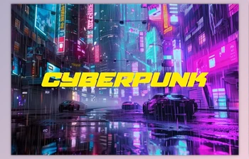 Download Fluorescent Cyberpunk Photo <span class='badge badge-warning'>Effect</span> - 129915843