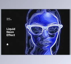 Download Liquid Neon Photo Effect - 282143822