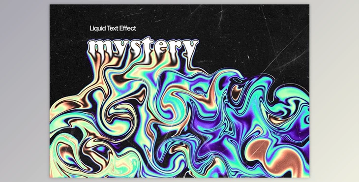Download Blurred Liquid Text Effect - 280949343