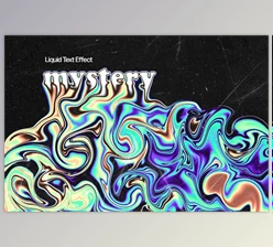 Download Blurred Liquid Text Effect - 280949343
