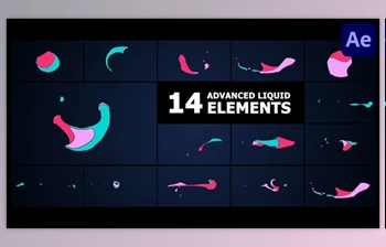Download <span class='badge badge-warning'>Advanced</span> Liquid Elements for After Effects (Videohive 54063731)