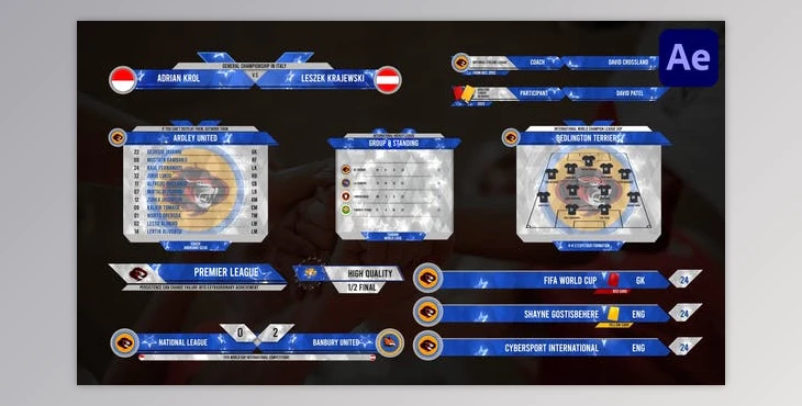 Download Sport Lower Thirds for After Effects (Videohive 50344162) - AE Project