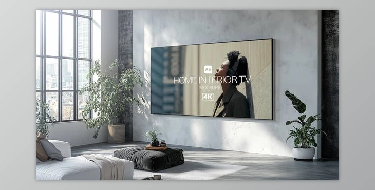 Download Home Interior TV Mockups (Videohive 54092324) - AE Project