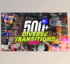 Download Diverse Transitions Pack for Premiere Pro: Glitch, Film, Light, Seamless, Collage, Paper (Videohive 54029369)
