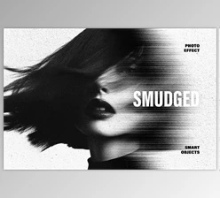 Download Smudged Duotone Photo Effect - 283112504