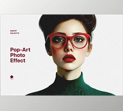 Download Dotted Pop Art Photo Effect 283650612