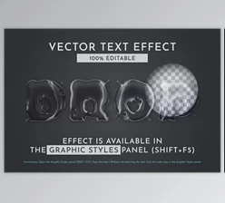 Download Drop Water Editable Text Effect - 280427036