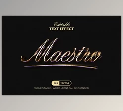 Download Maestro Text Effect Golden Style - 280854158